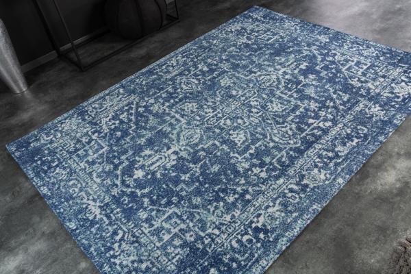 Orientálny bavlnený koberec HERITAGE 230x160 cm, modrý, vintage vzor