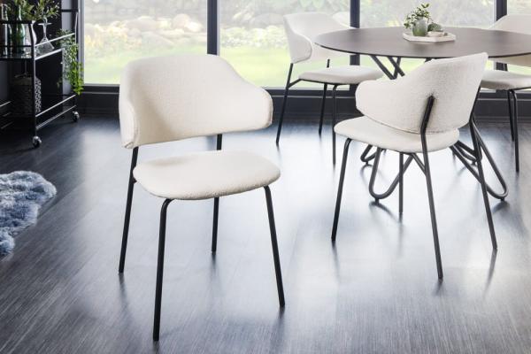Dizajnová stolička VOGUE, biela, bounclé
