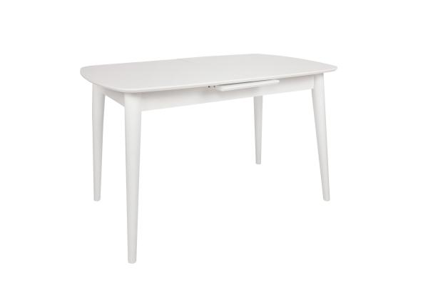 Rozkladací jedálenský stôl RETRO 130-160 cm, MDF, biely