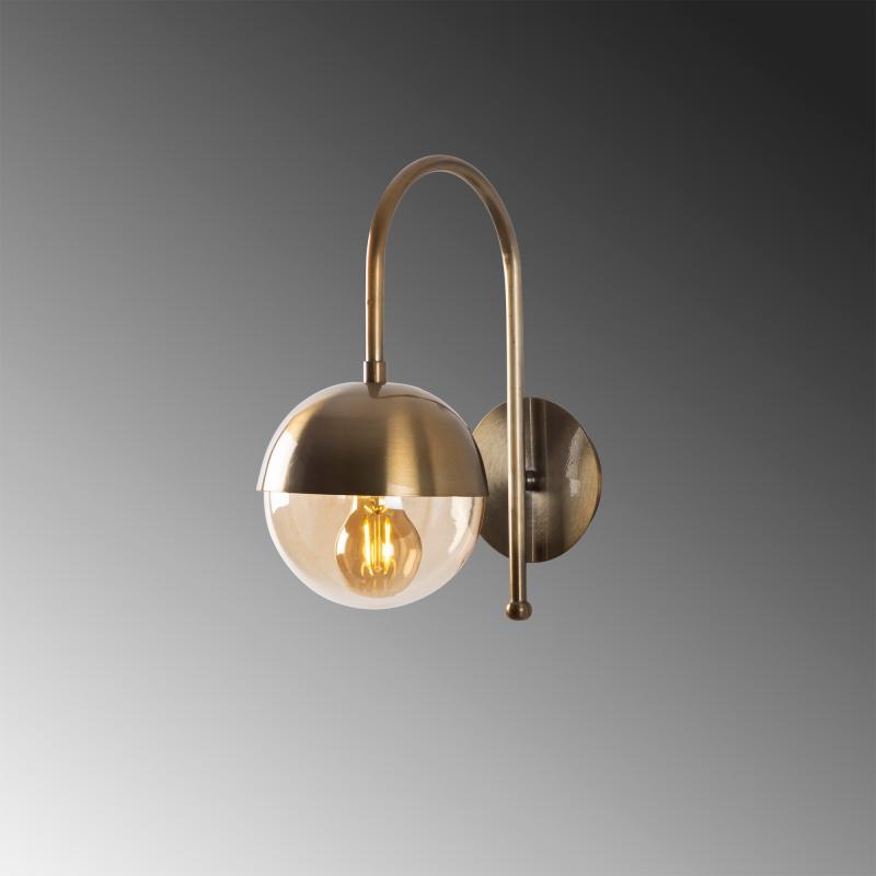 Dizajnové nástenné svietidlo KATSON 30 cm, matné zlaté