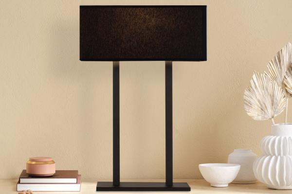 Priemyselná stolová lampa SALIHINI 52 cm, čierna
