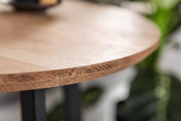 Priemyselný príručný stolík VANCOUVER 50 cm dub
