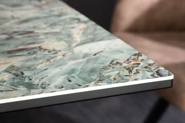 Dizajnový jedálenský stôl ATLANTIS 200 cm, tyrkysová keramika v mramorovom vzhľade