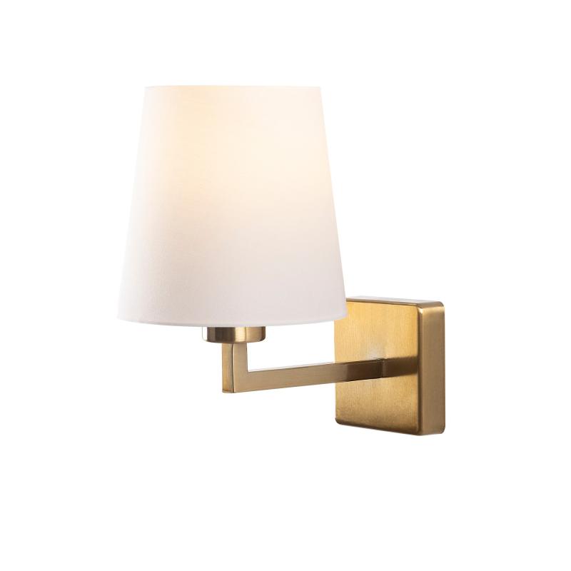 Dizajnová nástenná lampa PROFIL 30 cm, biela, zlatá