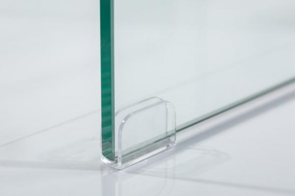 Dizajnová sada 3 sklenených konferenčných stolíkov FANTOME 60 cm transparentná