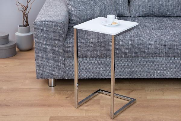 Dizajnový príručný stolík SIMPLY CLEVER 30 cm, biely