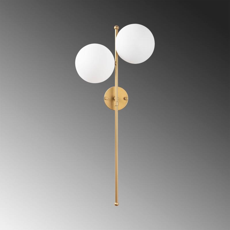 Dizajnové nástenné svietidlo FAZLI 72 cm, zlaté
