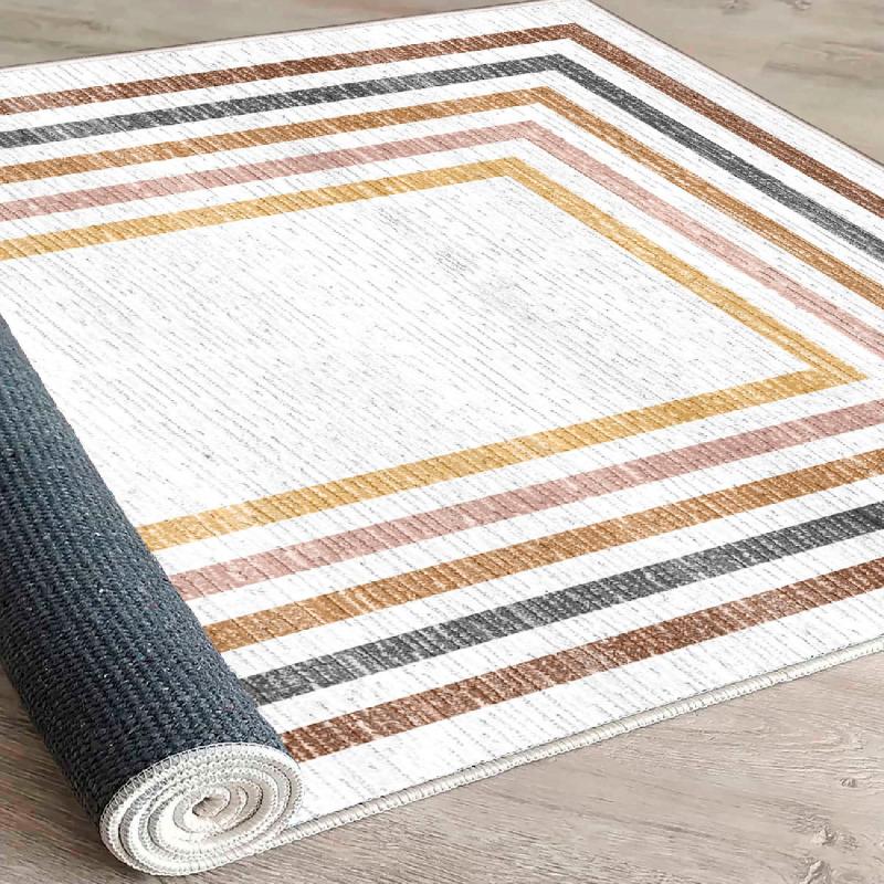 Elegantný koberec EXFAB 80 x 150 cm, krémovo, žlto, oranžovo, čierny