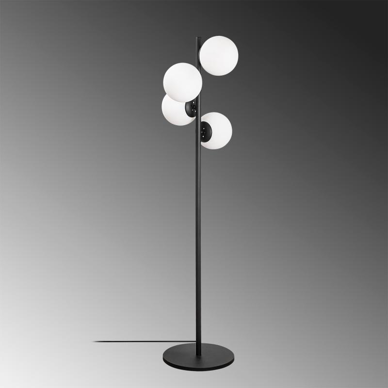 Elegantná stojanová lampa FAZE 130 cm, čierna