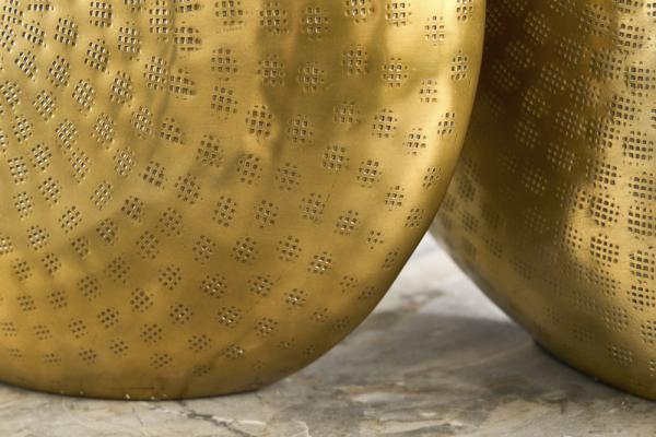 Elegantná sada váz ORIENT 44 cm zlatá, tepaný dizajn