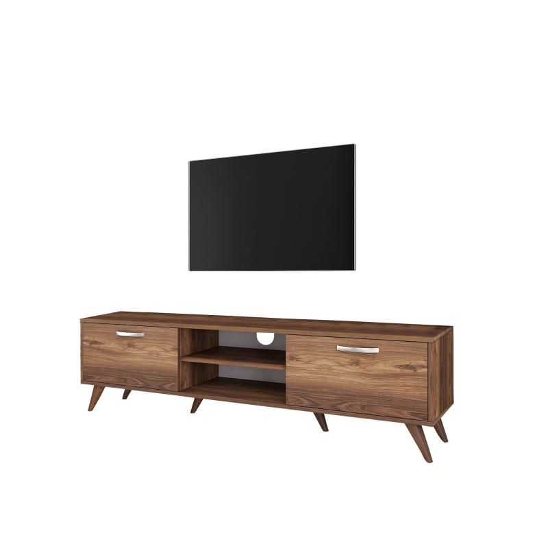 Elegantný TV stolík WALNUT 180 cm, MDF, hnedý