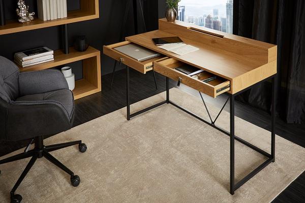 Dizajnový písací stôl HERITAGE 120 cm, dub