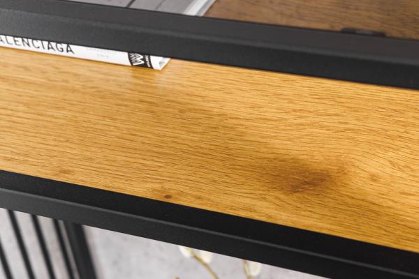 Dizajnový konzolový stolík ARCHITECTURE 120 cm, prírodný dub,  čierny