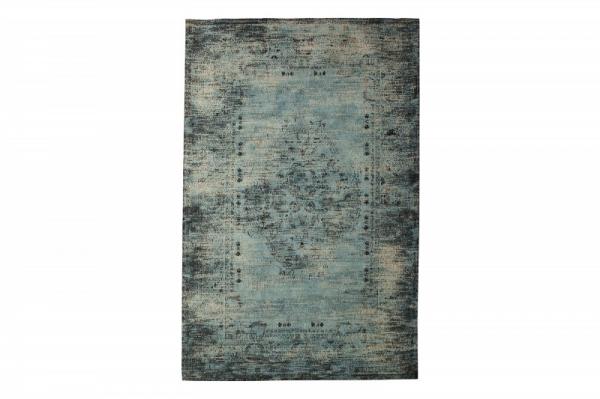 Vintage bavlnený koberec MARRAKESCH 240 x 160 cm, staromodrý