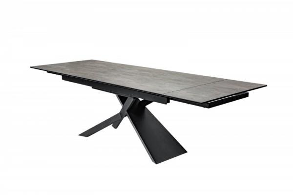 Jedálenský stôl EUPHORIA 180-220-260 cm výsuvný, keramický v lávovom vzhľade