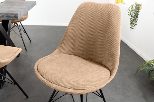 Dizajnová stolička SCANDINAVIA MEISTERSTÜCK, hnedá, menšester