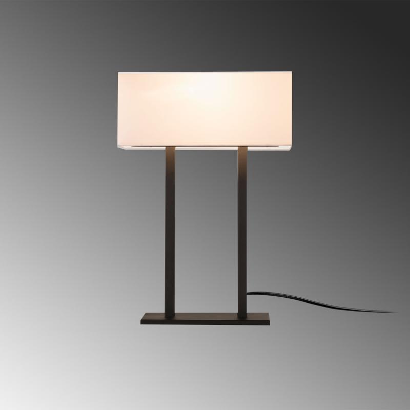 Priemyselná stolová lampa SALIHINI 52 cm, biela