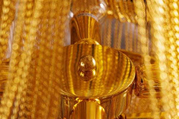Extravagantný luster ROYAL XL 70 cm zlatý