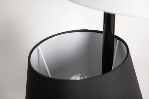 Dizajnová stojanová lampa LEVELS 163 cm čierna, šedá, biela