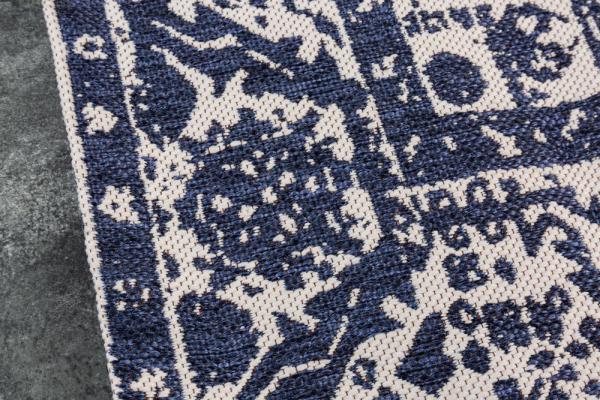 Orientálny bavlnený koberec OLD MARRAKESCH 230 x 160 cm, béžovo modrý, použitý vzhľad