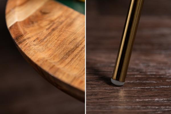 Ručne vyrobený príručný stolík SIMPLY CLEVER 41 cm akácia, prírodný