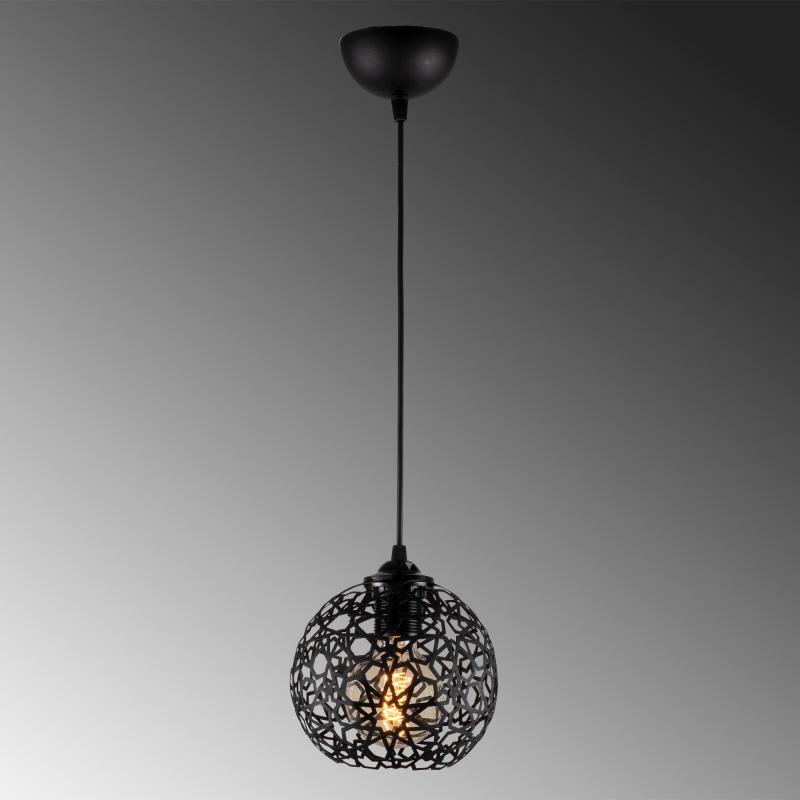 Elegantné závesné svietidlo FELLINI 17 cm, čierne