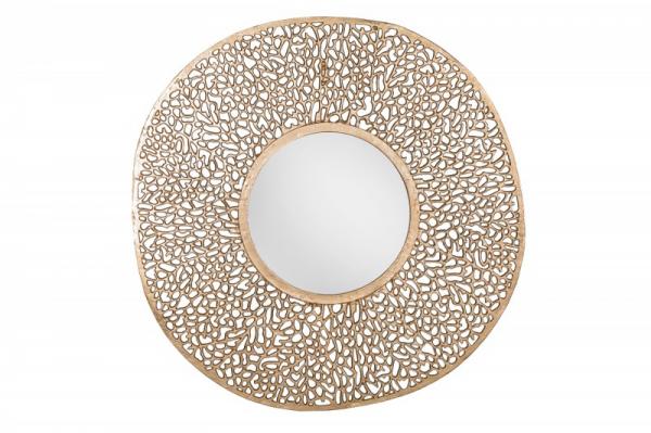Elegantné nástenné zrkadlo LEAF L 112 cm zlaté