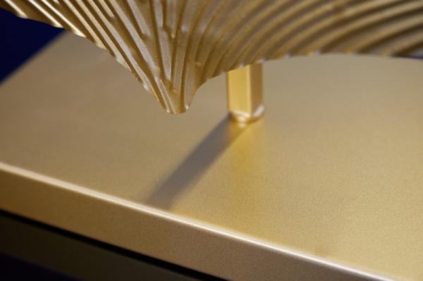 Dizajnová stolová lampa GINKGO 75 cm, čierna, zlatá