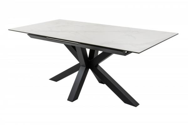 Jedálenský stôl ETERNITY 180-225 cm výsuvný, mramorový vzhľad