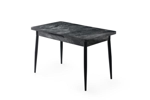 Dizajnový jedálenský stôl AY II 120 - 150 cm rozkladací, imitácia mramor