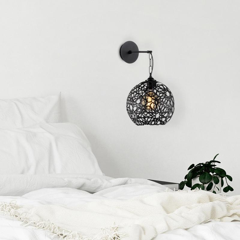 Elegantná nástenná lampa FELLINI 35 cm, čierna