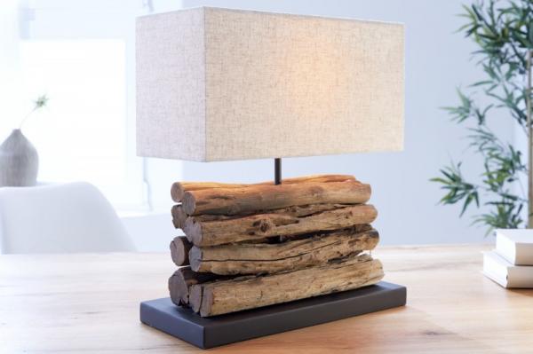 Ručne vyrobená stolová lampa PERIFERE 40 cm béžová