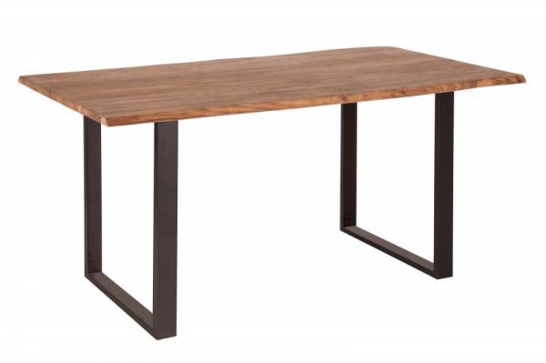 Masívny jedálenský stôl MAMMUT 140 cm akácia, prírodný