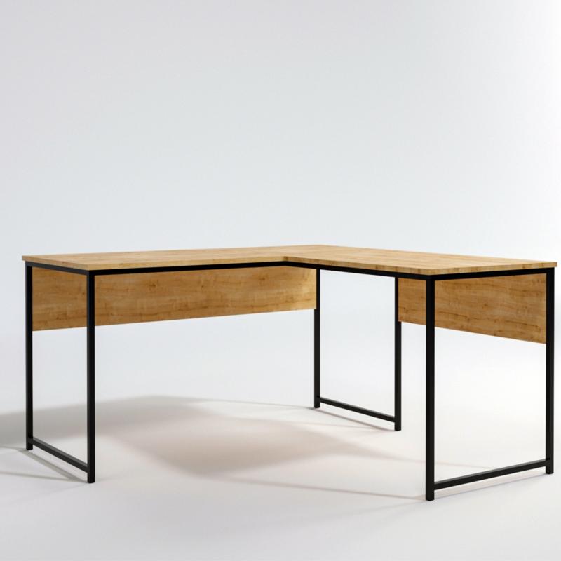 Dizajnový pracovný stôl TASARIM 160 cm, MDF, dubová dýha