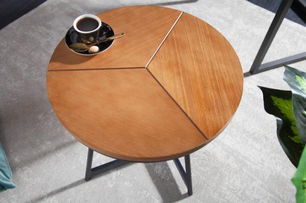 Dizajnový odkladací stolík ELEGANCE 45 cm, dub