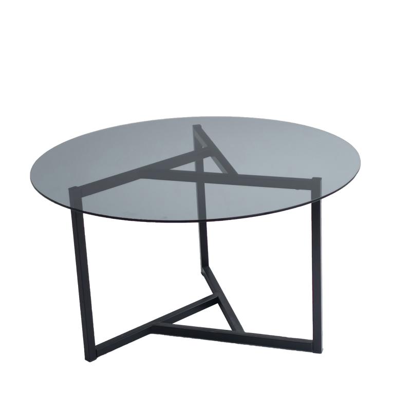 Elegantný konferenčný stolík TRIO SEHPA 75 cm, matný čierny