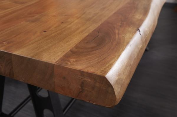 Masívny jedálenský stôl MAMMUT INDUSTRIAL 220 cm akácia, prírodný