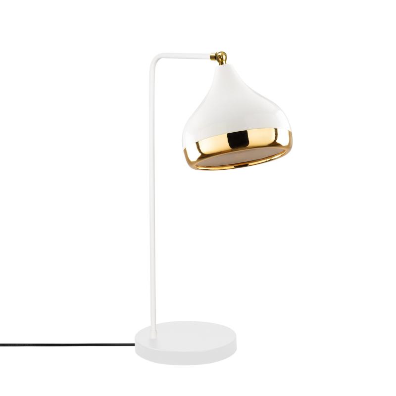 Dizajnová stolová lampa YILDO 52 cm, biela