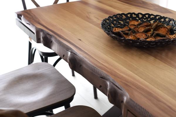 Dizajnový jedálenský stôl OTTO 130 - 190 cm rozkladací, MDF, hnedý