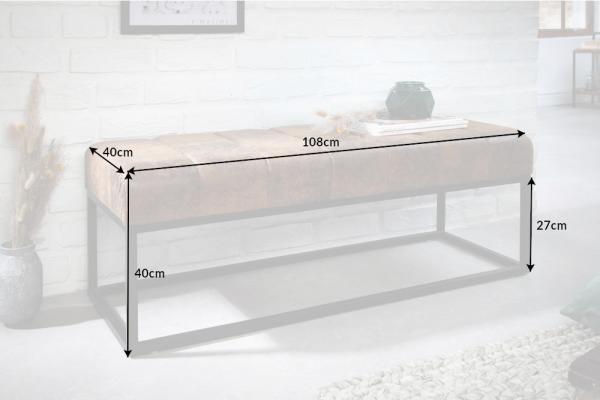 Moderná lavica BENCH PETIT 110 cm hnedá