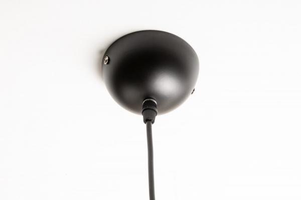Elegantné závesné svietidlo BLACK GOLDEN BALL 30 cm čierne