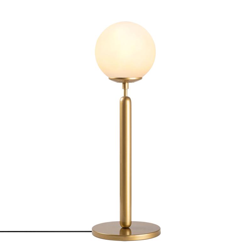 Dizajnová stolová lampa KING 52 cm, matná zlatá