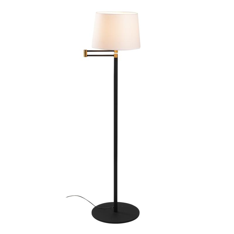 Dizajnová stojanová lampa ASSOS 120 cm, béžová, čierna