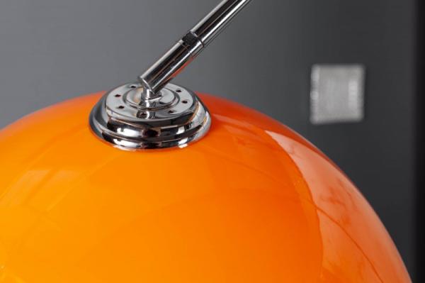 Výsuvná oblúková lampa LOUNGE DEAL 175-205 cm z oranžového mramoru