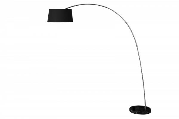 Dizajnová oblúková lampa FORMA 215 cm čierna