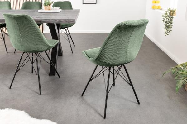 Dizajnová stolička SCANDINAVIA MEISTERSTÜCK, zelená, menšester