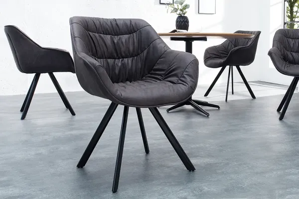 Dizajnová stolička THE DUTCH COMFORT starožitná šedá