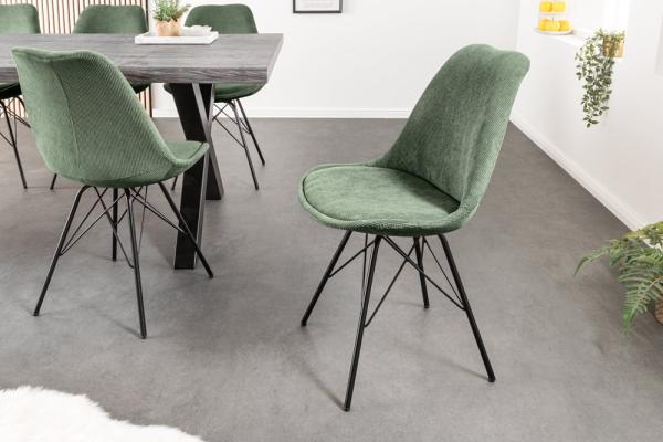 Dizajnová stolička SCANDINAVIA MEISTERSTÜCK, zelená, menšester