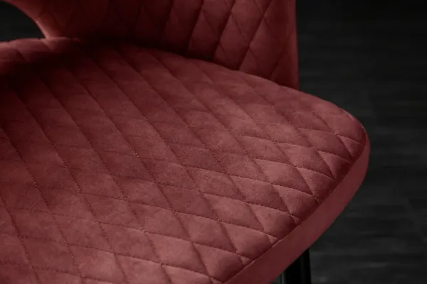 Elegantná stolička PARIS červená zamat