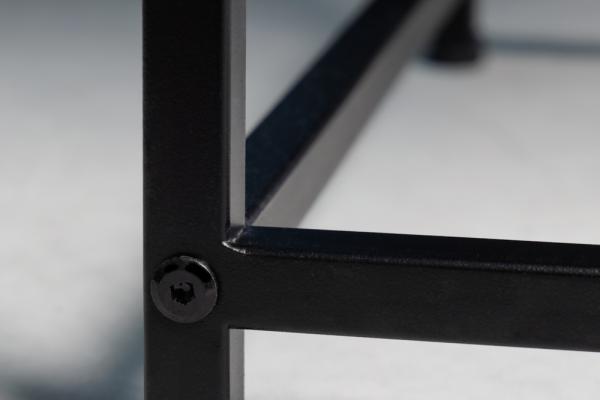 Príručný stolík DURA STEEL 40 cm, čierny